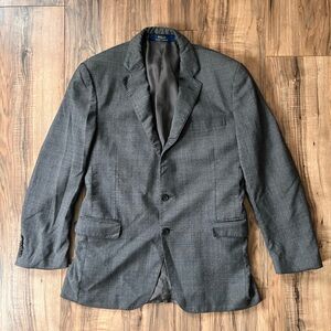 Polo Lauren Ralph Lauren Mens 40 R Charcoal Gray Wool Blazer Suit